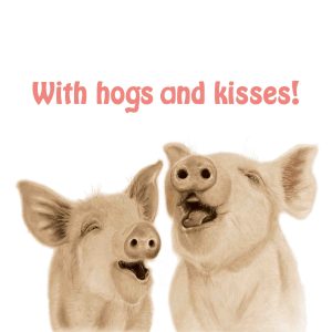 page 5 of the grandpa book answer - with hogs and kisses!