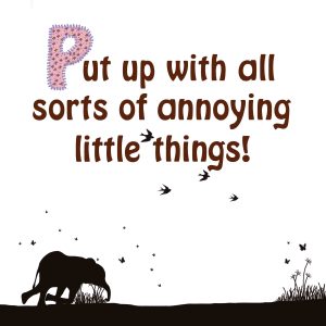 page 7 of the mothers and babies book - they put up with all sorts of annoying little things!