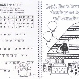 ten tassie babies for 4-6s colouring in book pages 4-5