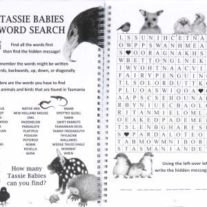 ten tassie babies tour tasmania for 5-9s activity book pages 2-3
