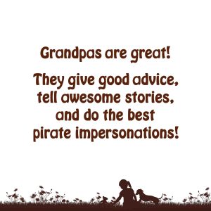 page 1 of the grandpa book about how great grandpas are