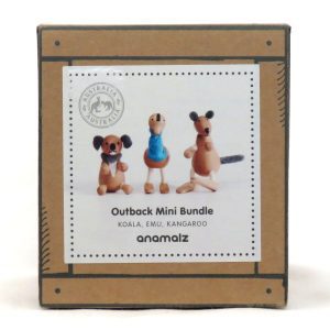 anamalz outback aussie wooden animals 3 pack front view