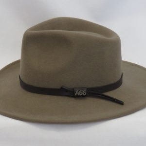 Avenel 'Craig' style hat (pecan) side view