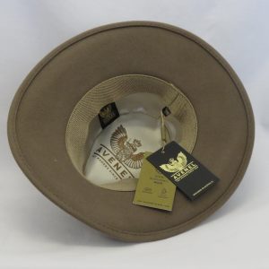 Avenel 'Craig' style hat (pecan) view from underneath