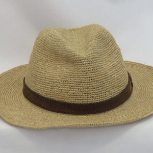 Avenel raffia hat front view