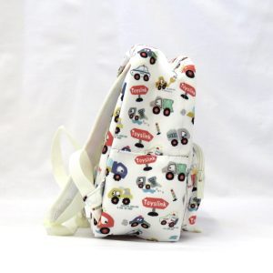 cars and trucks backpack - side view