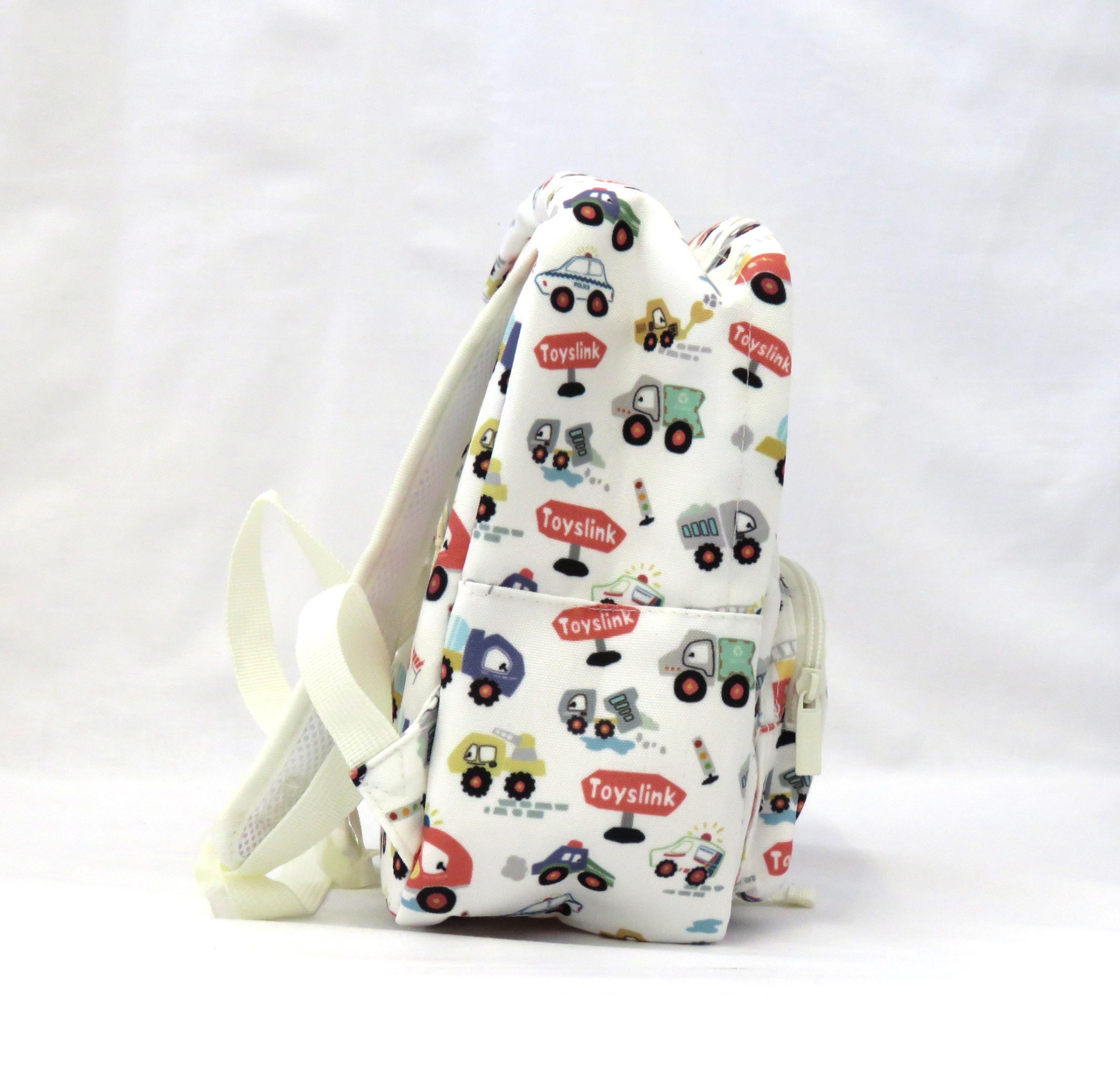 cars and trucks backpack - side view