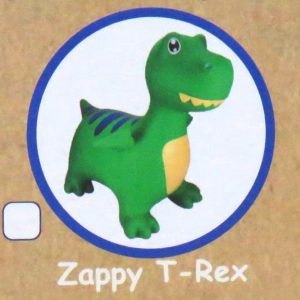zappy t-rex bouncy rider close up