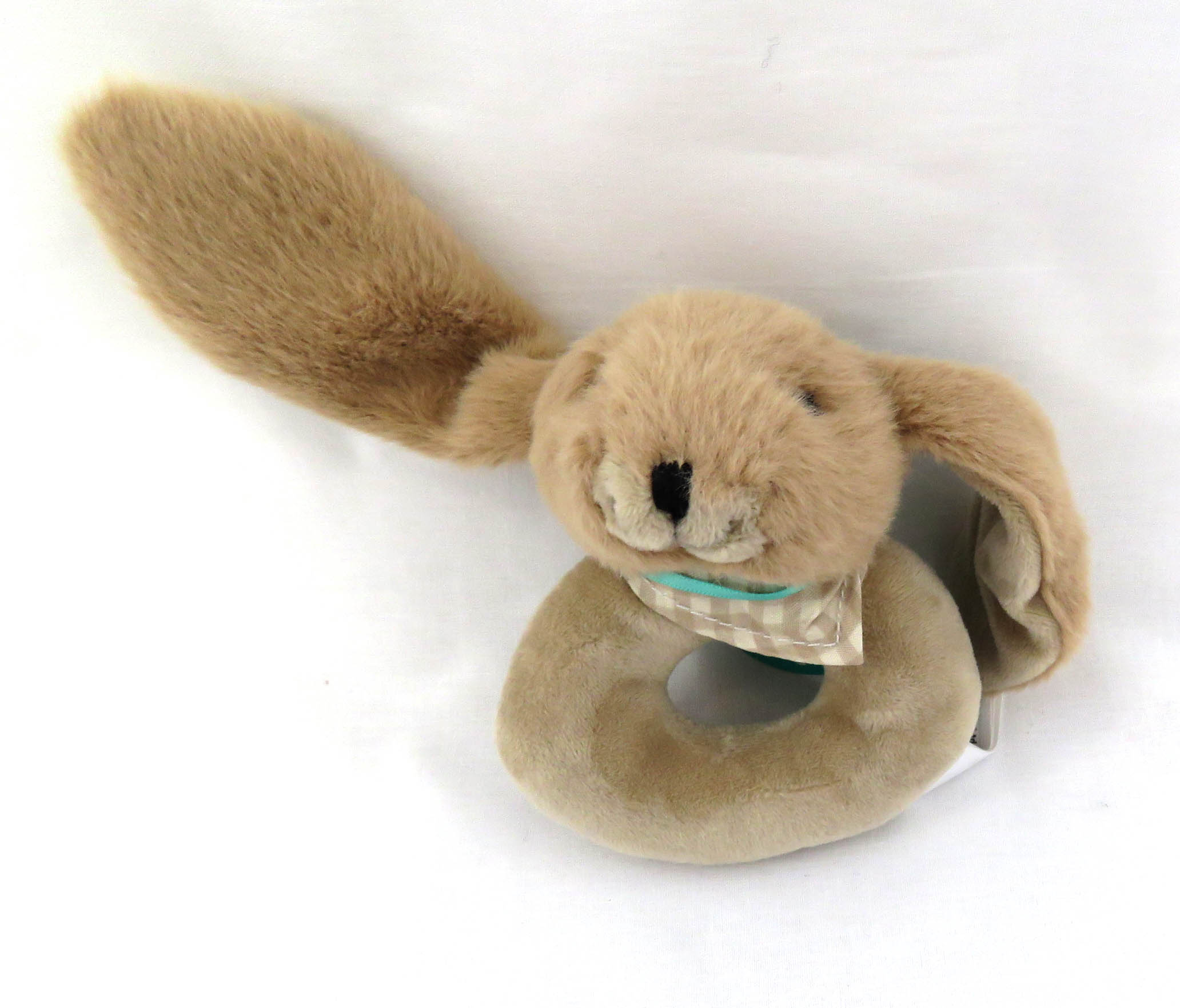 brown bunny rattle front view 2