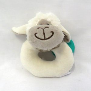 happy sheep rattle front view