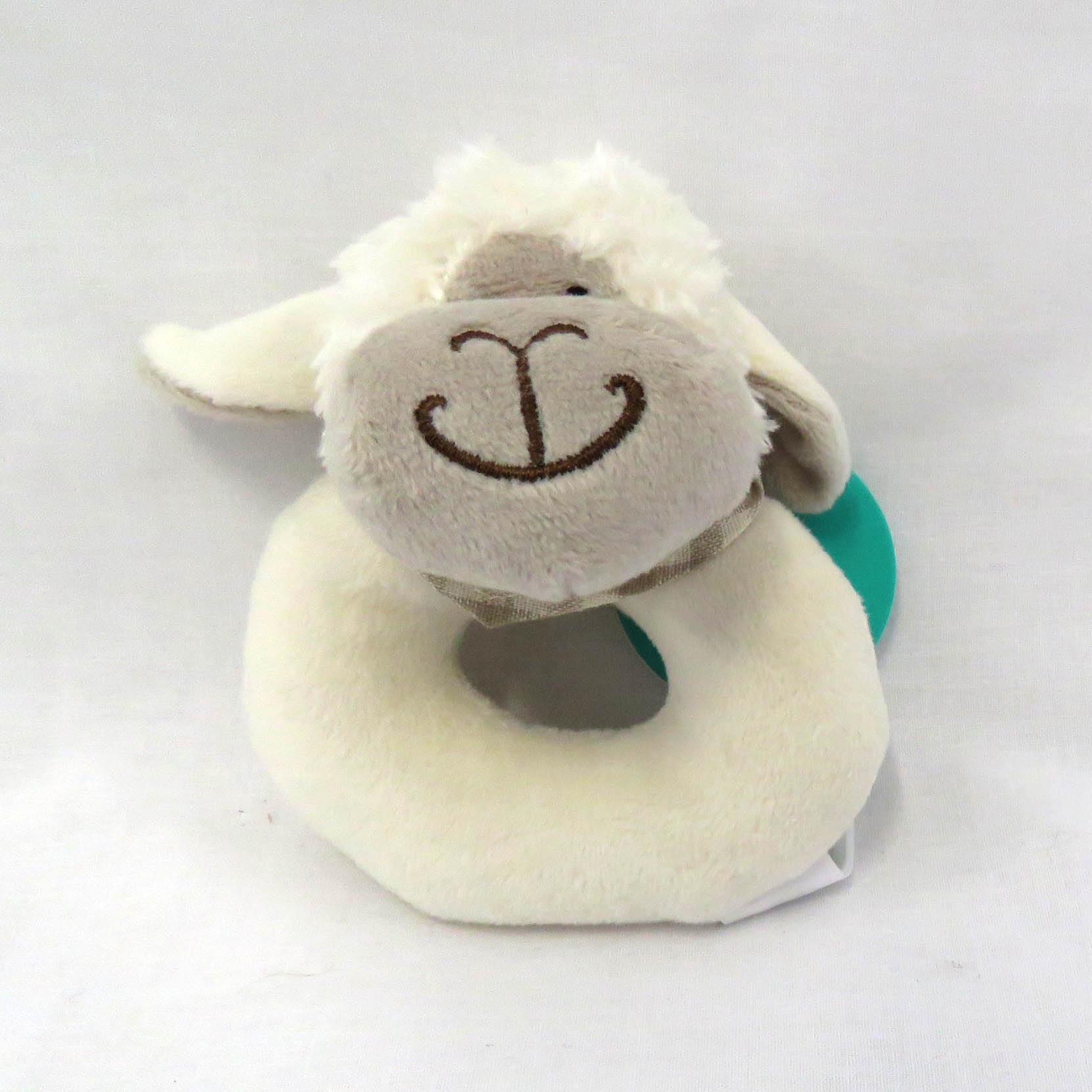 happy sheep rattle front view