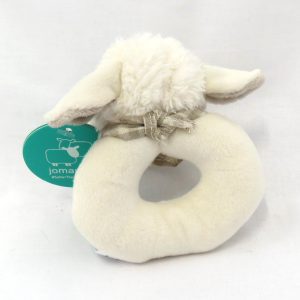 happy sheep rattle back view