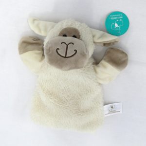 happy sheep puppet front view 1