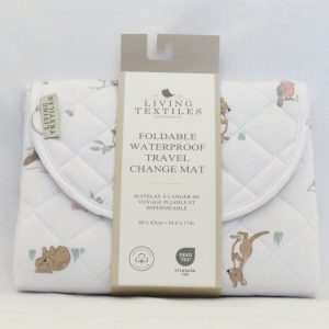 travel change mat - australiana design - front view