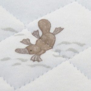 travel change mat - australiana design - close up of platypus
