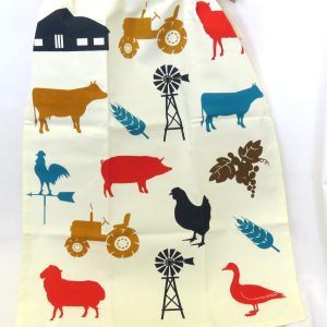 tea towel - farm design - front view