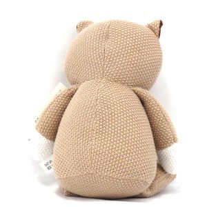 knitted wombat back view