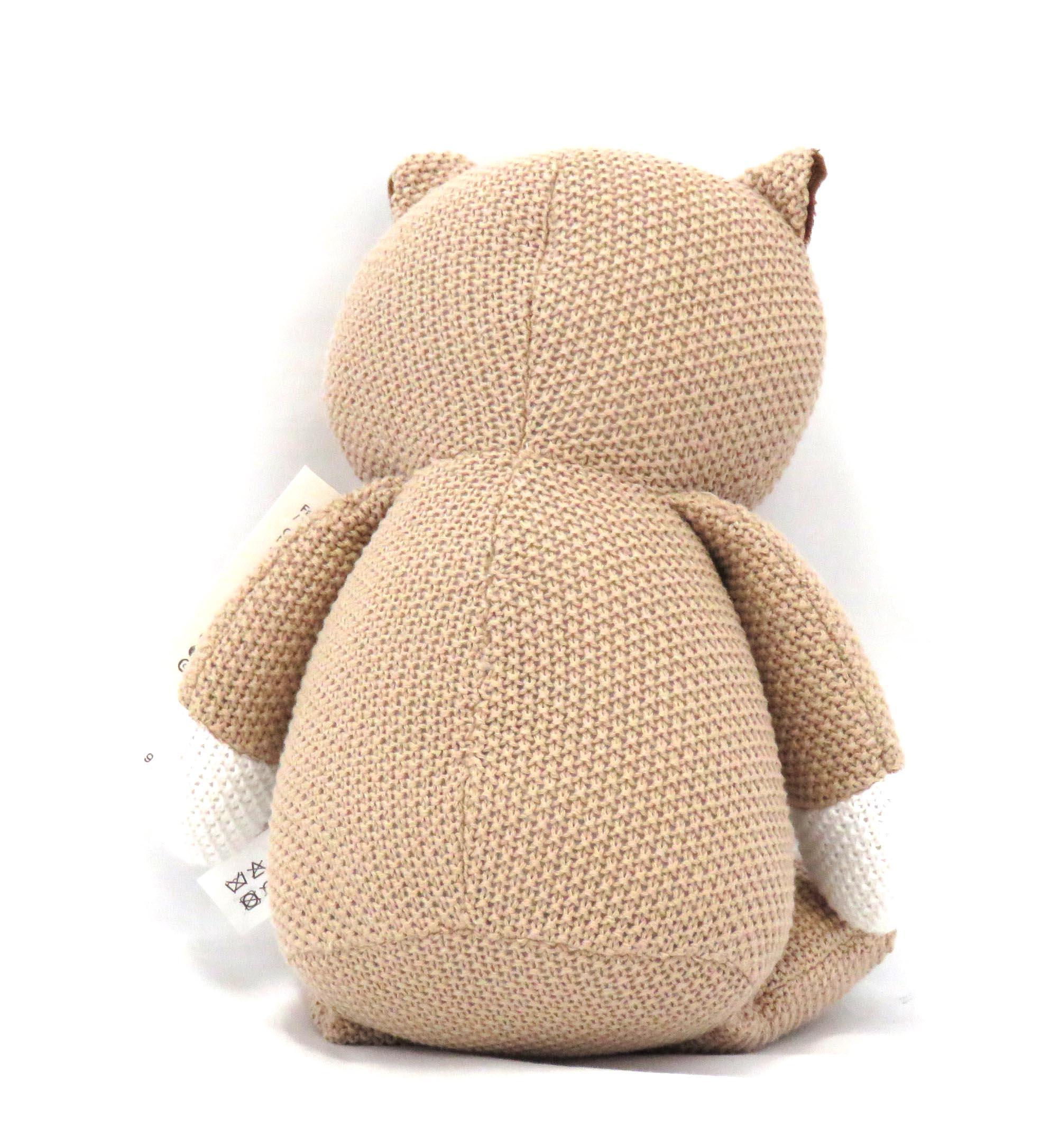 knitted wombat back view