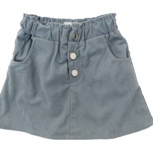 kids on trend blue corduroy skirt front view