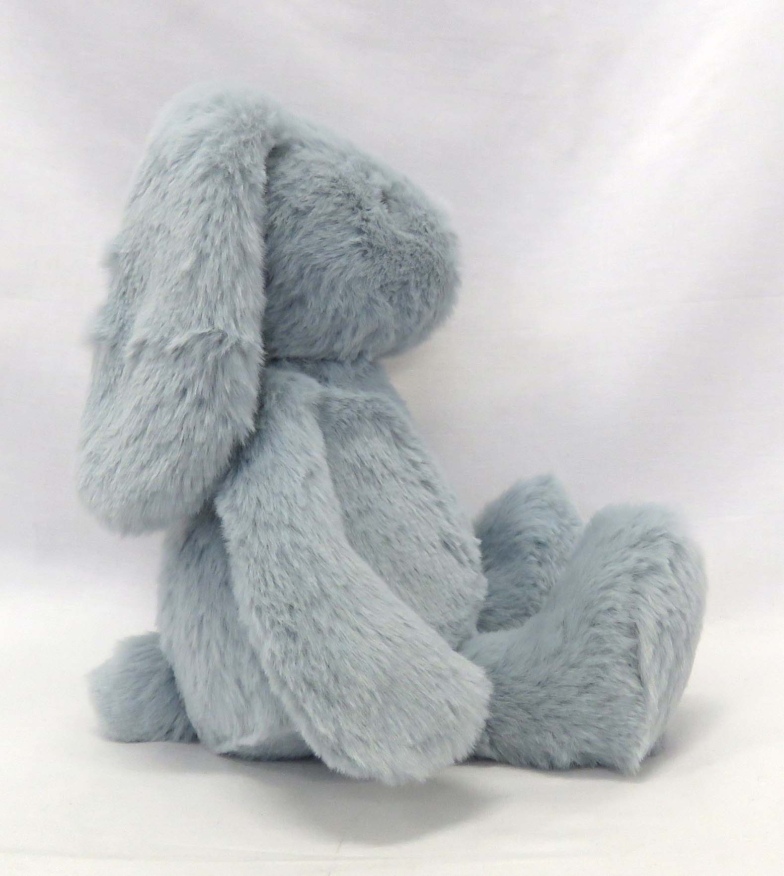 Pale blue bunny side view