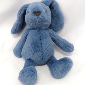 small cobalt blue bunny front view