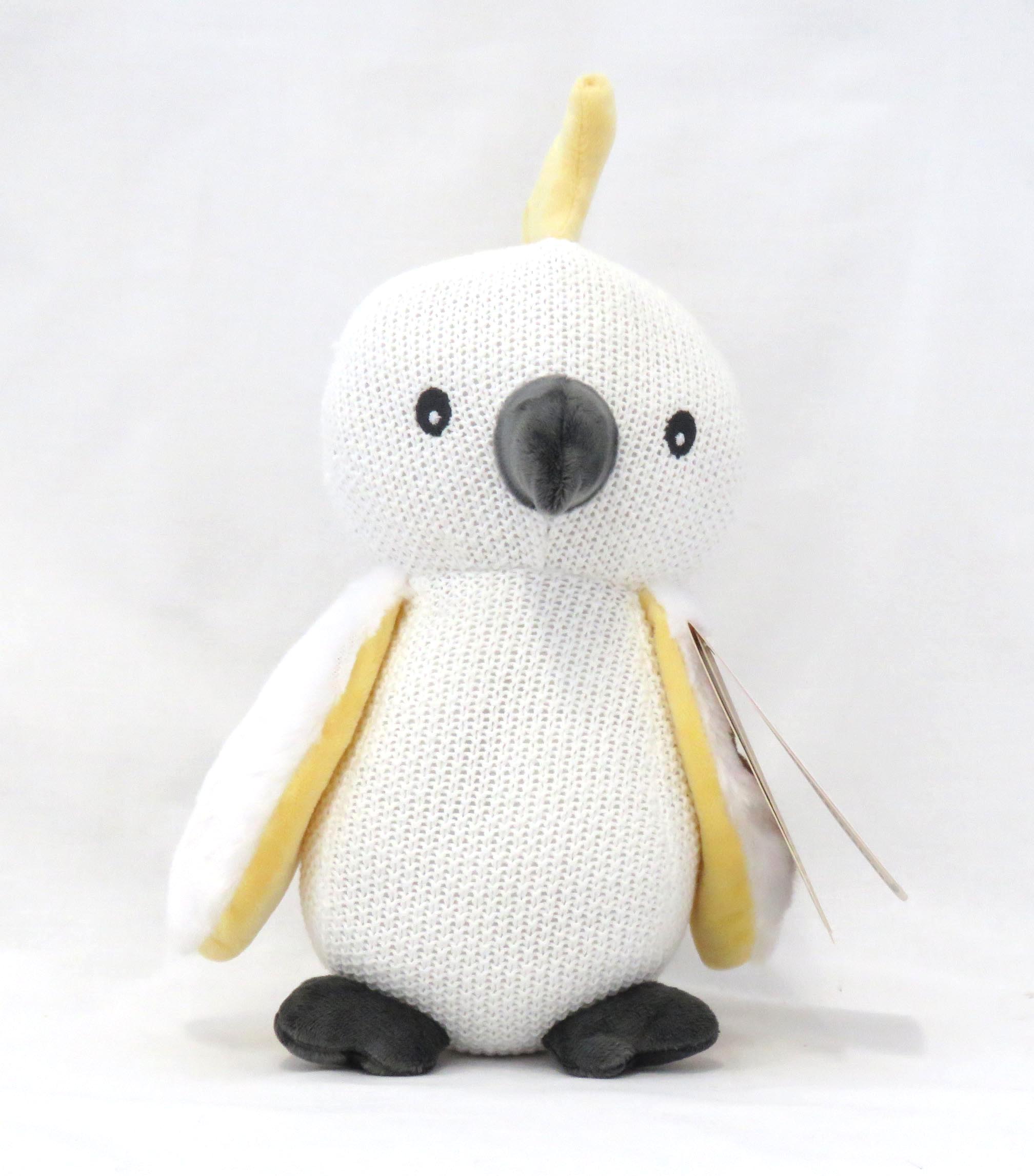 knitted cockatoo front view
