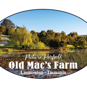 Old Macs farm restaurant oval sticker