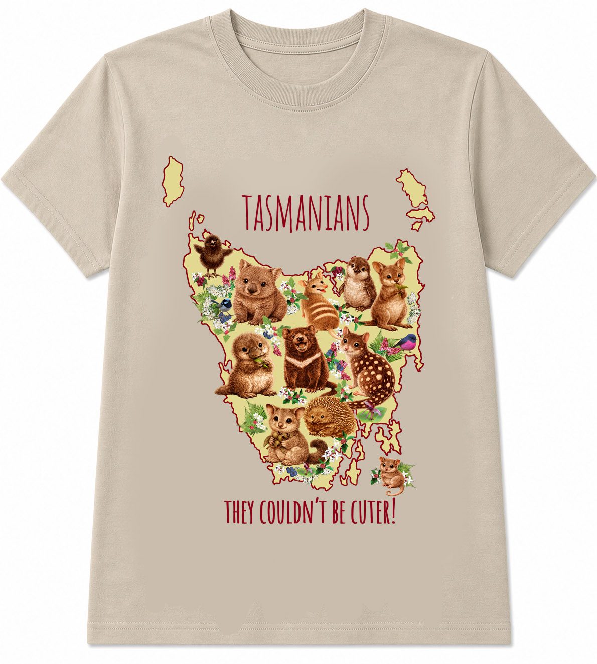 Tasmanians couldn't be cuter tshirt (version 1) children’s t-shirt from Old Mac’s Farm Shop - sarah prince design