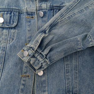 Kids on Trend denim jacket close up view
