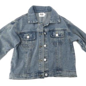 Kids on Trend denim jacket front view buttoned up