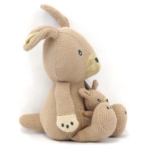 knitted kangaroo side view