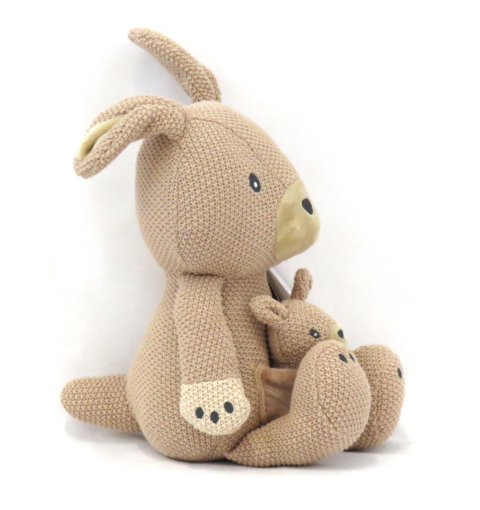 knitted kangaroo side view