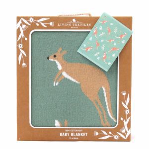 kangaroo baby blanket front view