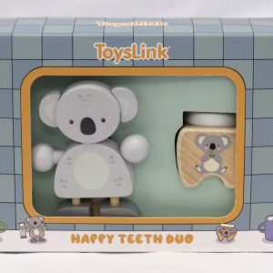 Child's tooth collecting box set - happy teeth by toyslink front view