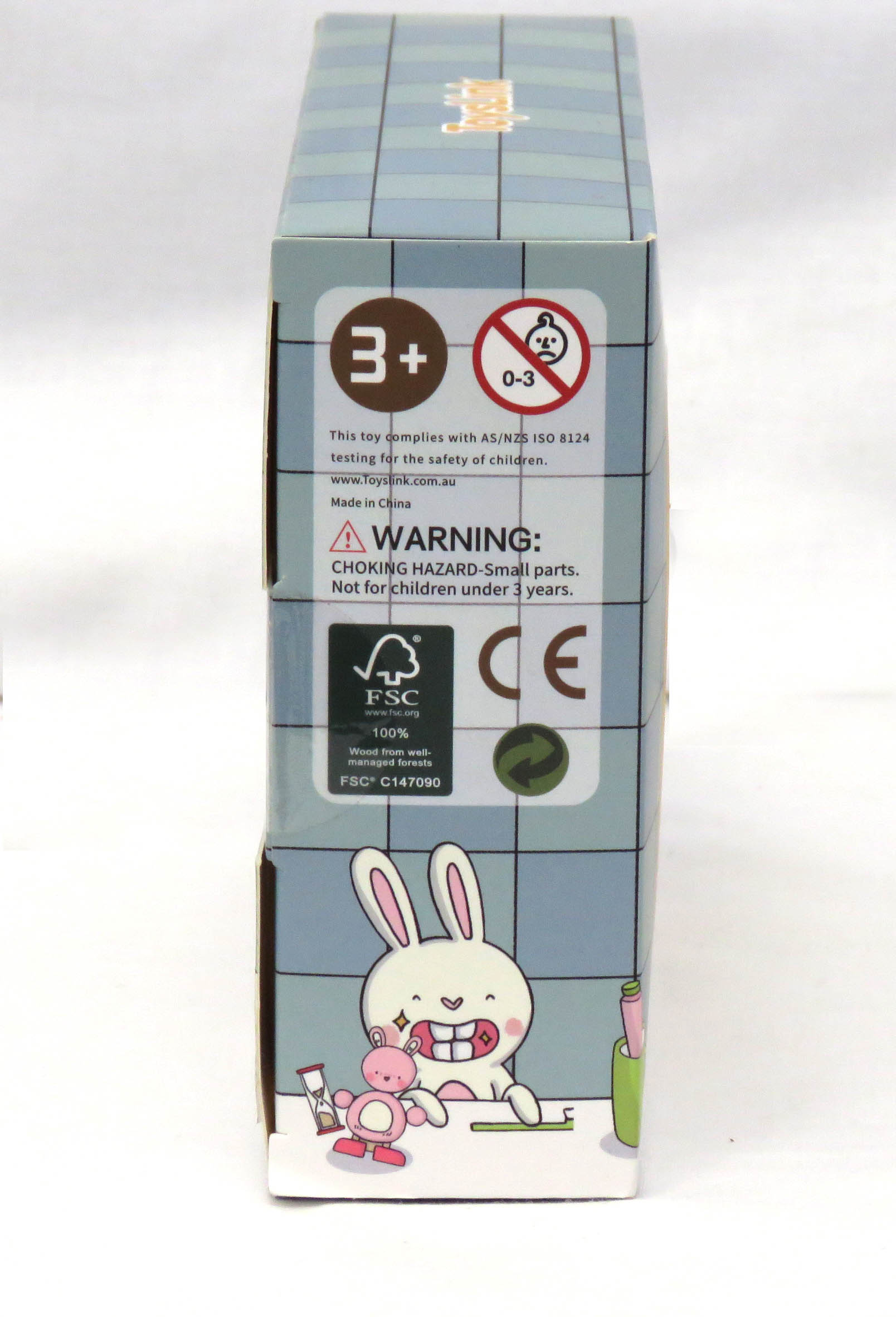 Child's tooth collecting box set - happy teeth by toyslink side view