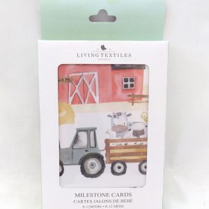 Baby milestone cards from Living textiles