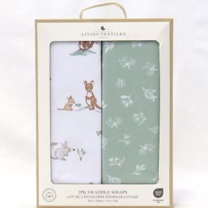 australiana muslin wraps 2 pack front view