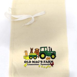 calico bag with old macs logo