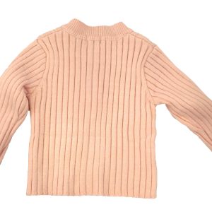 Kids on Trend soft pink cardigan back view