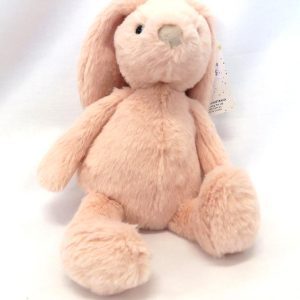 small peach pink bunny front view