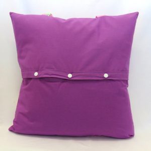 reading pillow - butterflies - back view