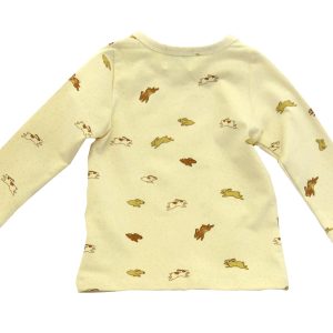 pyjamas with bunnies print - top back view