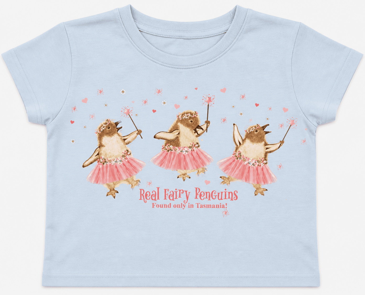 Real fairy penguins found only in tasmania tshirt - sarah prince design