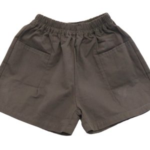 kids on trend grey boys shorts front view