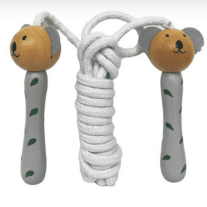 wooden koala skipping rope