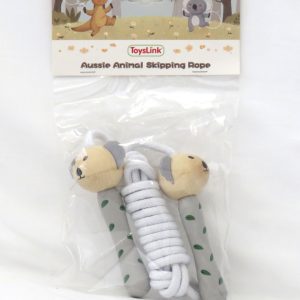 wooden koala skipping rope in packet front view