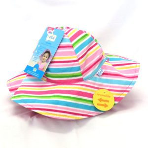 sunhat coloured stripes front view