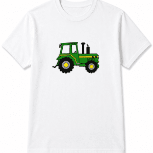 Old Macs Farm green tractor tshirt - sarah prince design