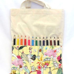 little artists travel pack with gumnut babies design and coloured pencils front view